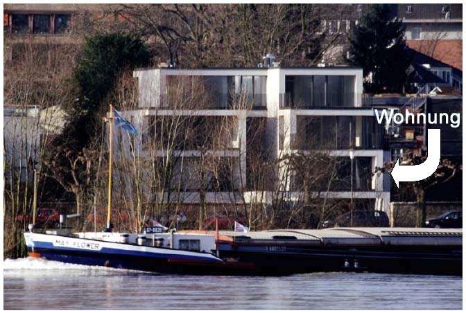 Ansicht Haus vom Rhein